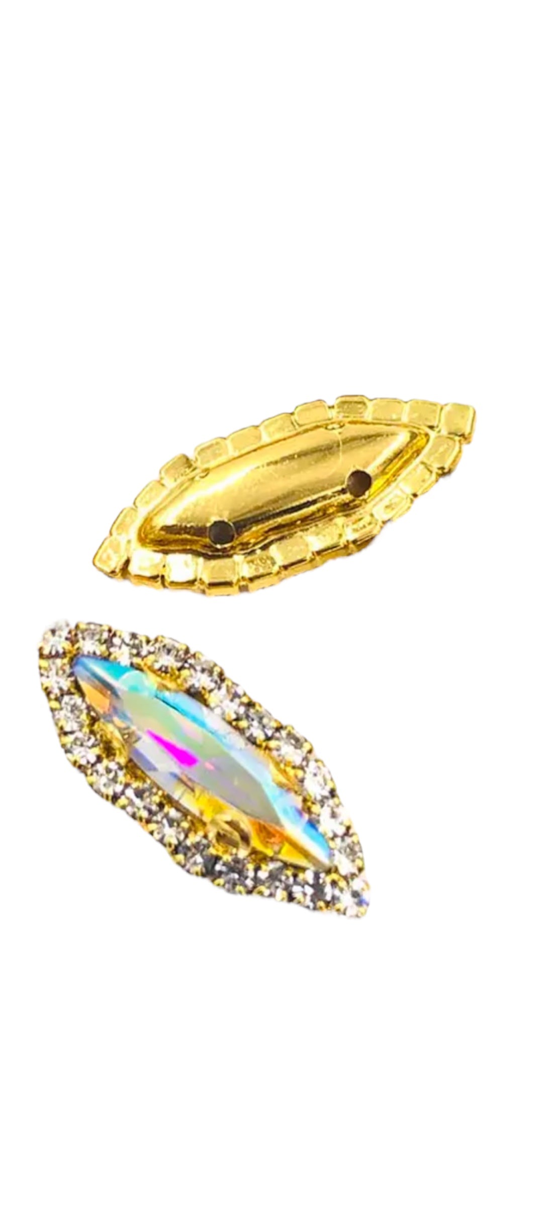 FLASHY Navette Rhinestone Nail Charms