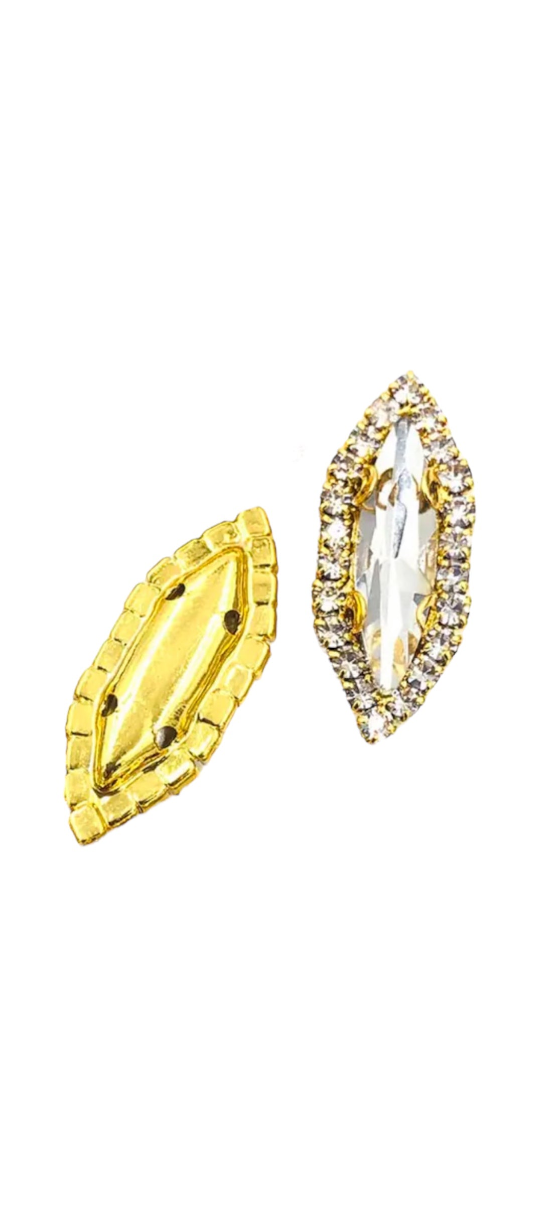 FLASHY Navette Rhinestone Nail Charms