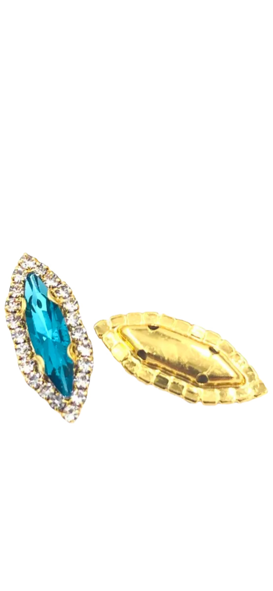 FLASHY Navette Rhinestone Nail Charms