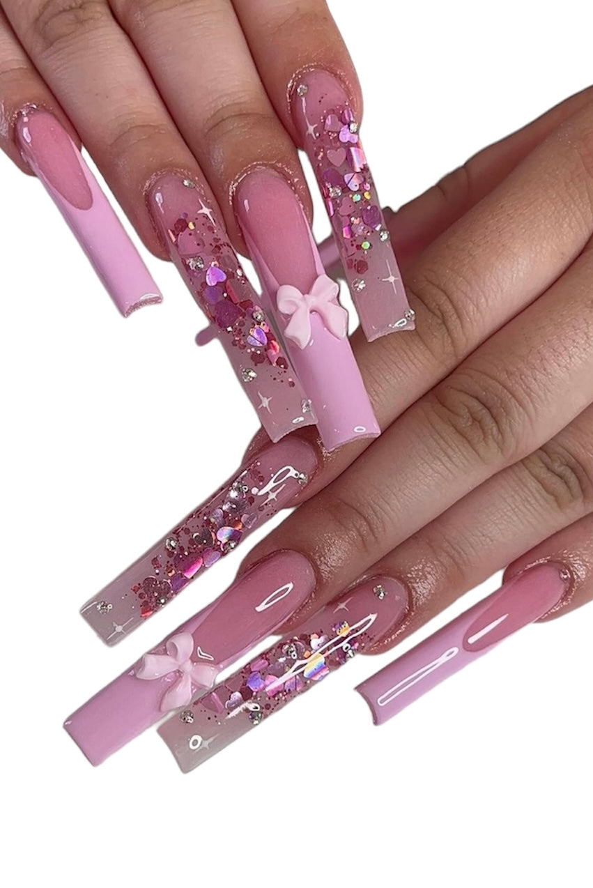 PINKY Assorted Pink Nail Charms