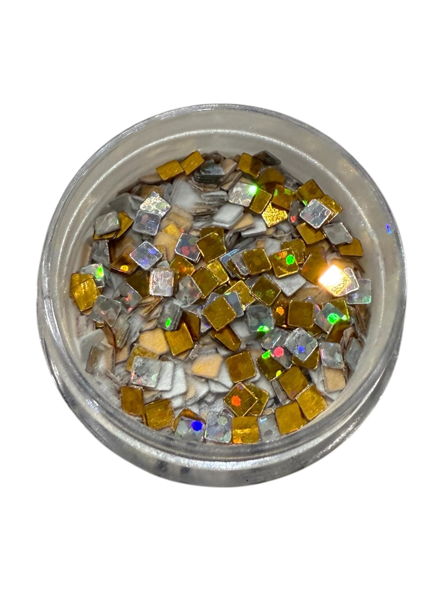 MIXED METALS Gold & Silver Glitter Acrylic Nail Powder