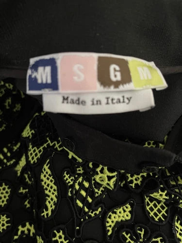 MSGM Lace Polo Shirt Top Sz Sm