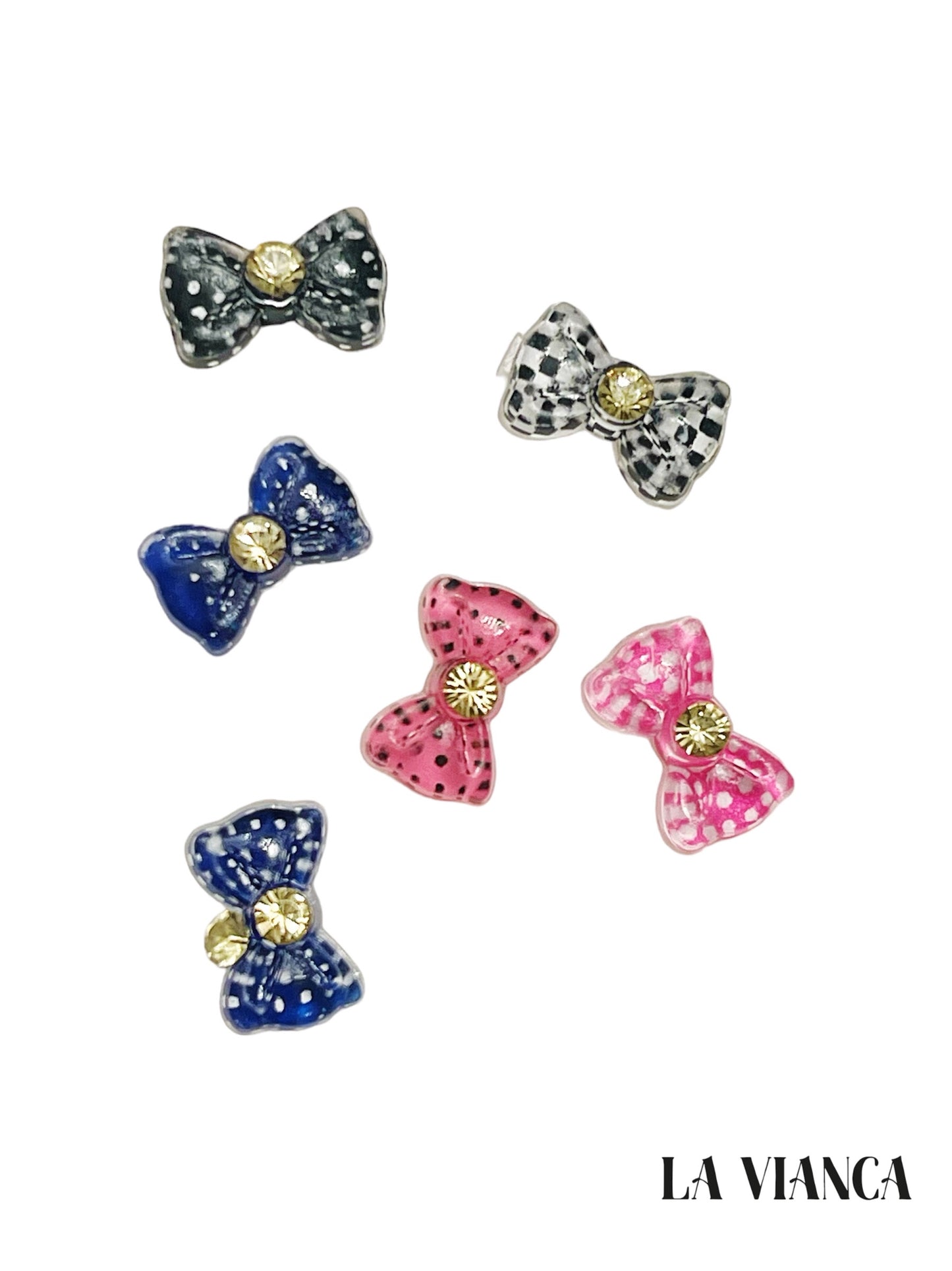 BOWZ Printed Crystal Nail Charms