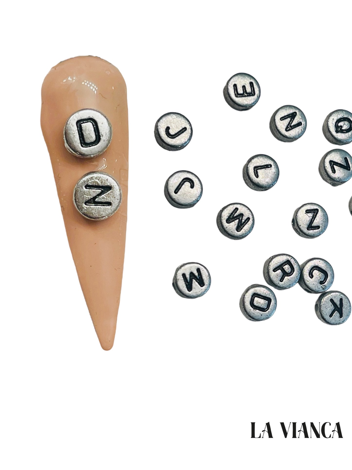 ALPHABET Letter Nail Charms