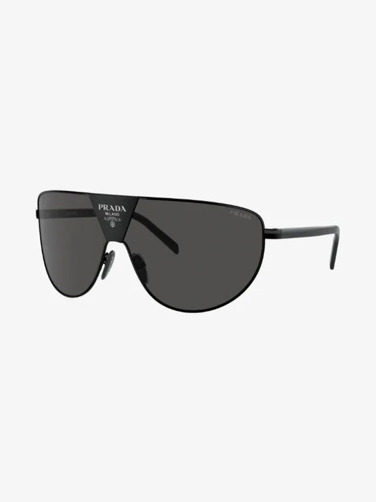 Prada PR 69ZS Black/Dark Grey (1AB5S0) Logo Shield Sunglasses