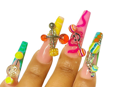 SMILEZ Colorful Nail Charms