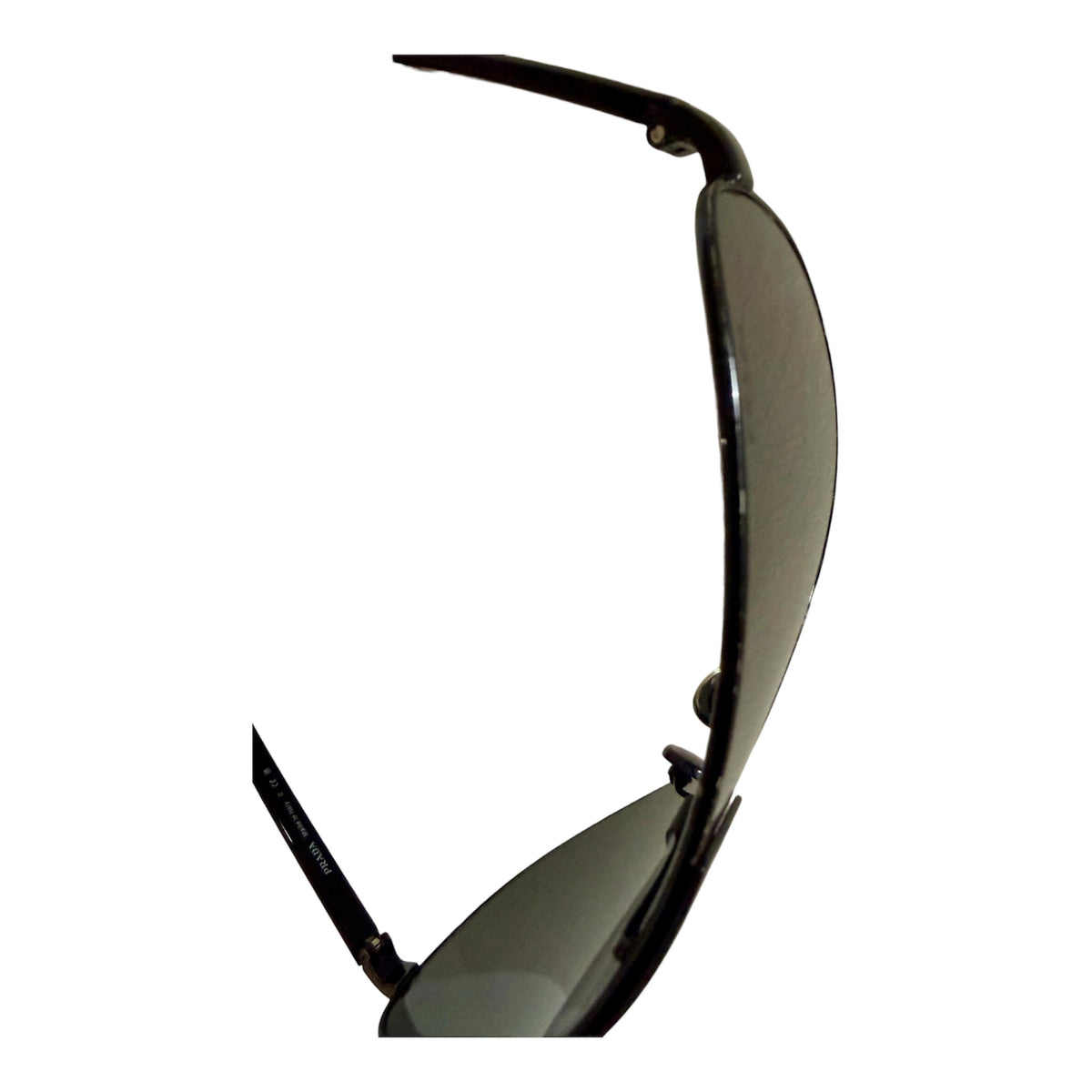 Prada PR 69ZS Black/Dark Grey (1AB5S0) Logo Shield Sunglasses