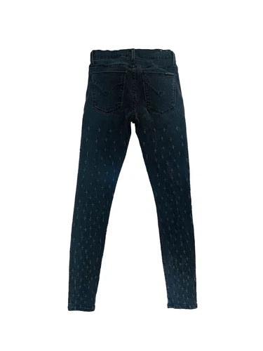 Hudson Nico Mid Rise Skinny Jeans In Diss Sz 25