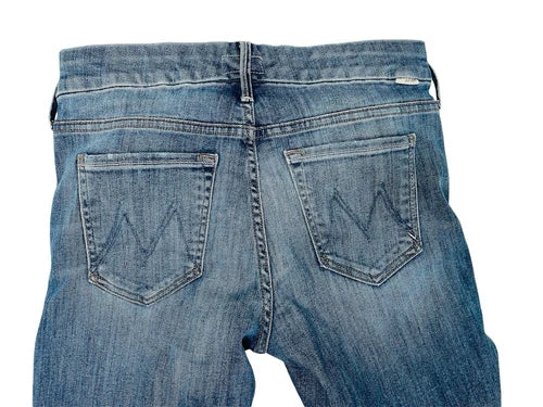 MOTHER The Ankle Chew Destructed Cropped Skinny JEANS Mums the Word Size 27