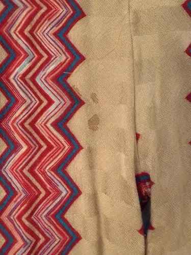 Missoni Vintage Zig Zag Red Tan Slim Pants Sz Small
