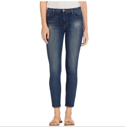 J BRAND Skinny Mid Rise Dark Jeans In Spirited 26