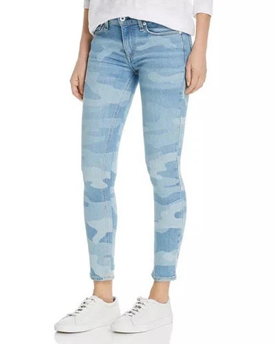 Rag & Bone Cate Mid Rise Ankle Skinny In Faded Camo Size 26 NWT