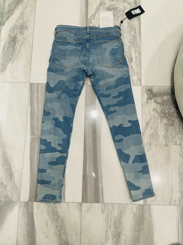 Rag & Bone Cate Mid Rise Ankle Skinny In Faded Camo Size 26 NWT