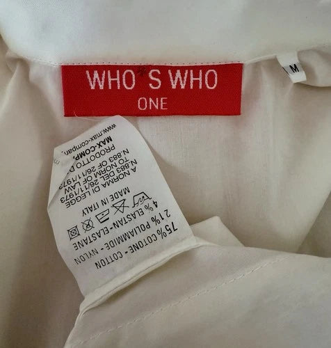 Who's Who One Gold Sequin Shirt Y2K Glam Button Blouse Sz Med Who’s Who Italy