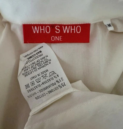 Who's Who One Gold Sequin Shirt Y2K Glam Button Blouse Sz Med Who’s Who Italy