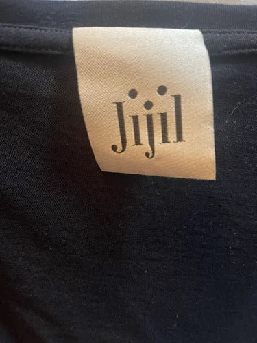 Jijil Red Black Fringe Shirt Top Sz 2