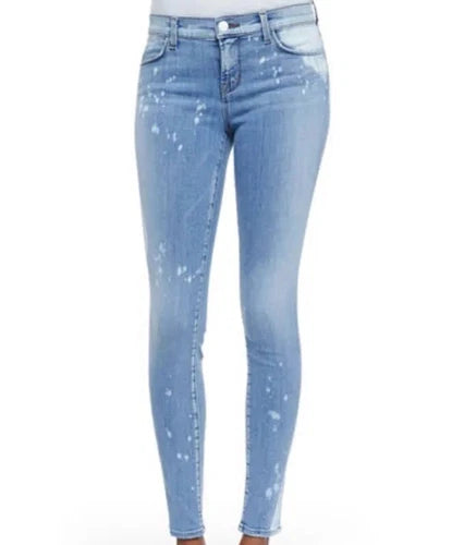 J BRAND Zephyr Light Bleached Skinny Mid Rise Jeans 26