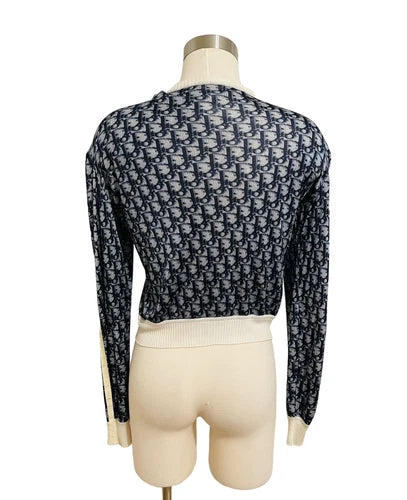 Vintage Christian Dior BY JOHN GALLIANO 2000 Logo Zip Jacket Sz 40