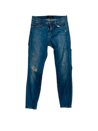 J BRAND Skinny Mid Rise Jeans In Collision 26